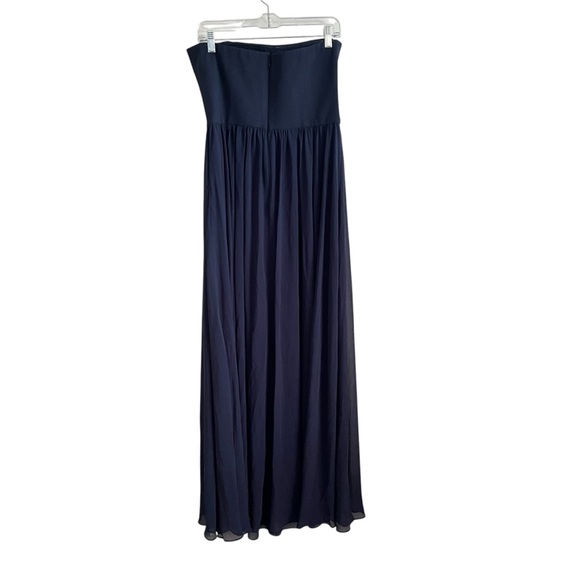 Dress The Population Ella Chiffon Maxi Strapless Dress Women’s Size Large NWT - Picture 3 of 10